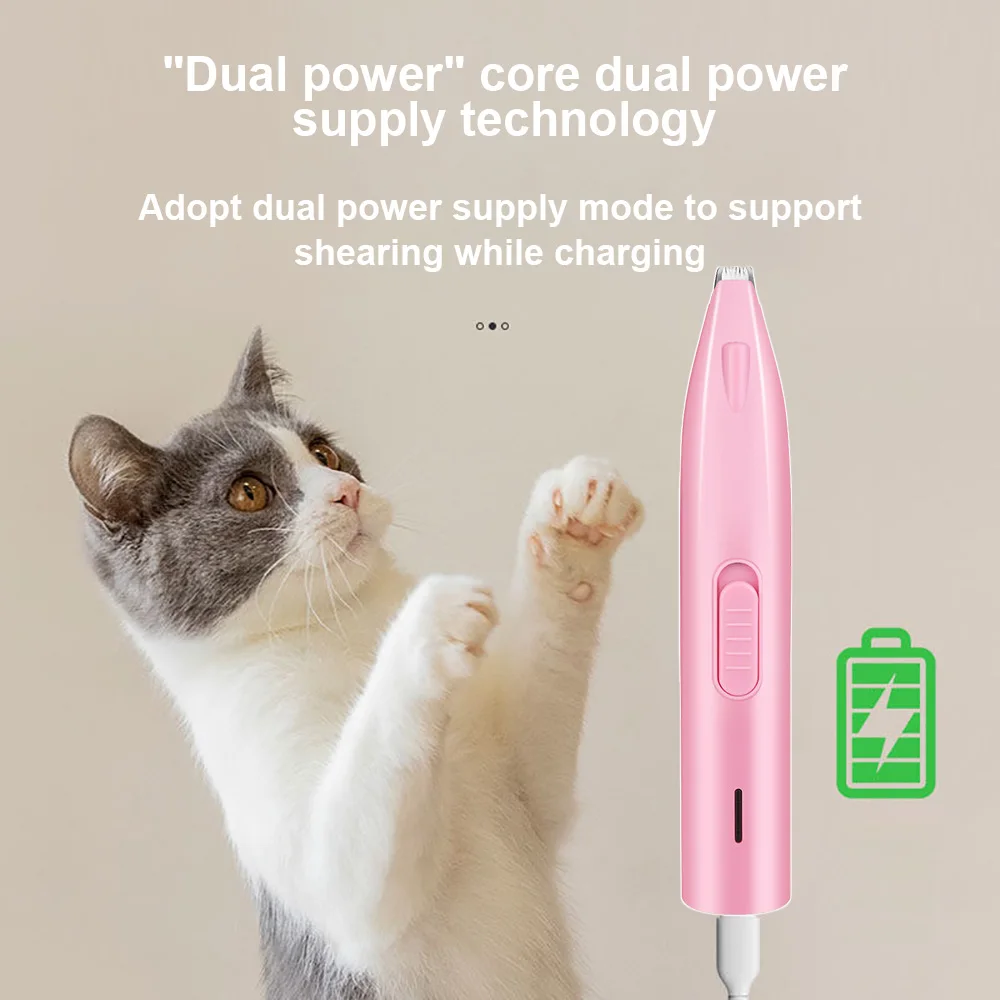 Dog Hair Trimmer Electric Dog Cutter Professional Pet Foot Hair Trimmer Cat Grooming Hairdresser Scissors Butt Ear Pedicator - Image 3